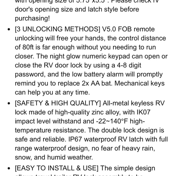 RV Lock - Picture 6 of 6